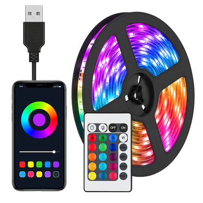UV HOME LED Strip Lights with 3-Key Controller