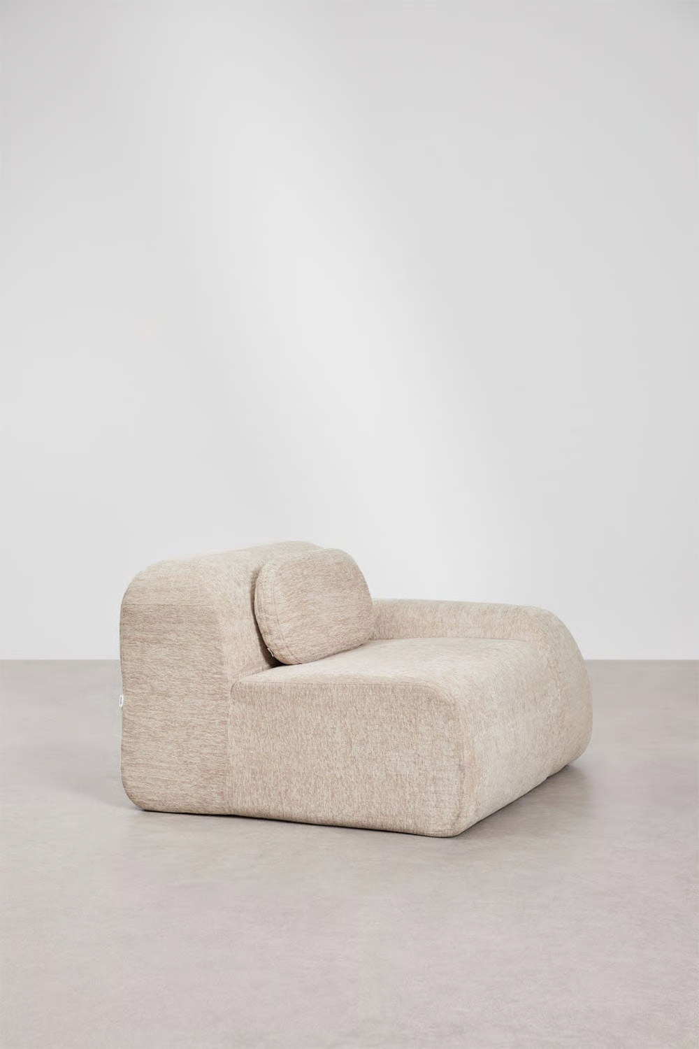 UV HOME Right corner module with armrest for modular sofa in chenille vacuum packed Merida
