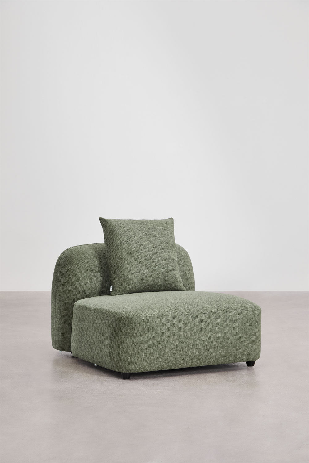 UV HOME Modular sofa with chaise longue right, 4-piece in chenille Coco