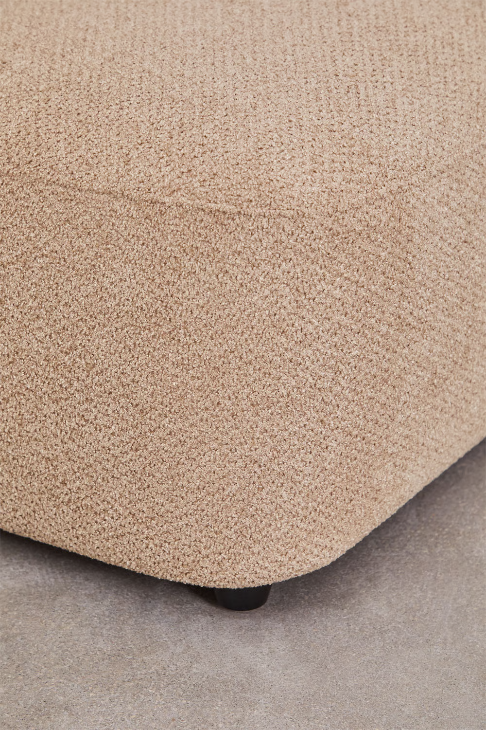 UV HOME Modular 4-piece chaise longue sofa left in Coco chenille