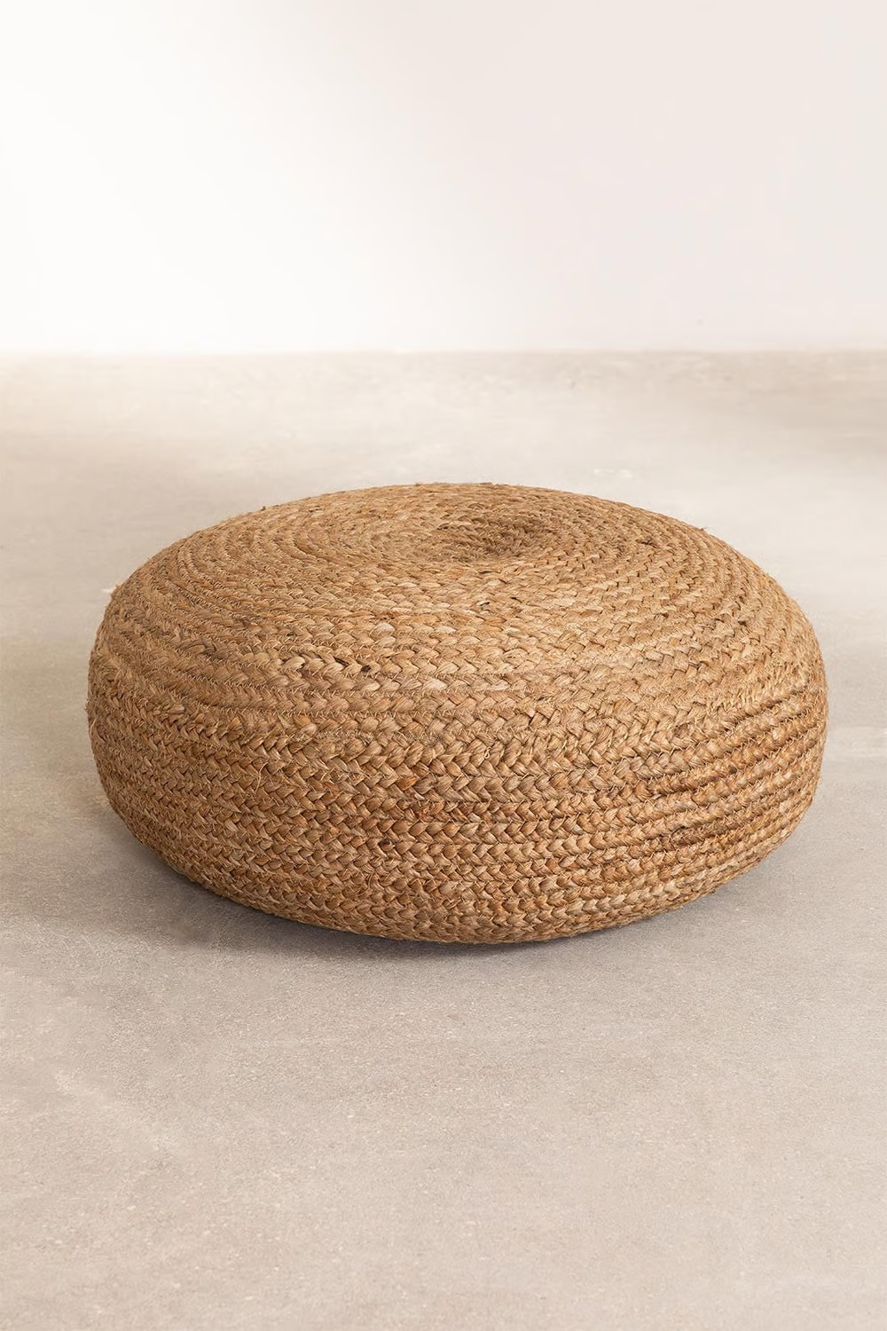 UV HOME Pilew Round Jute Pouf