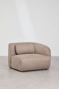 UV HOME Right corner module for modular sofa in chenille Coquette