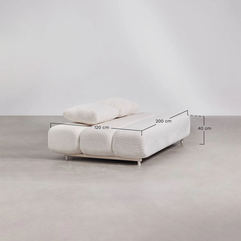 Miami 3-Seater Sofa Bed – Bouclé Fabric | UV Home