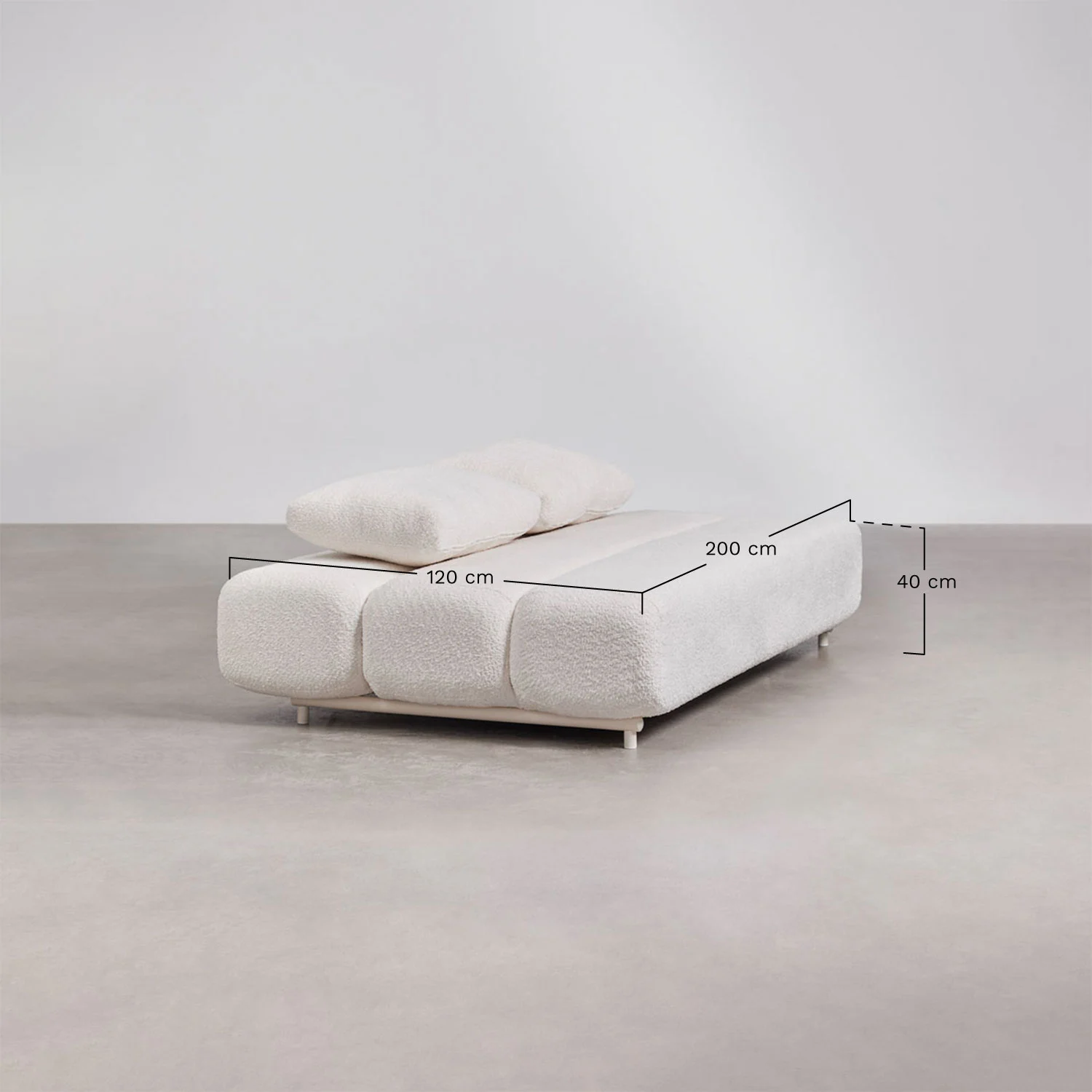 Miami 3-Seater Sofa Bed – Bouclé Fabric | UV Home