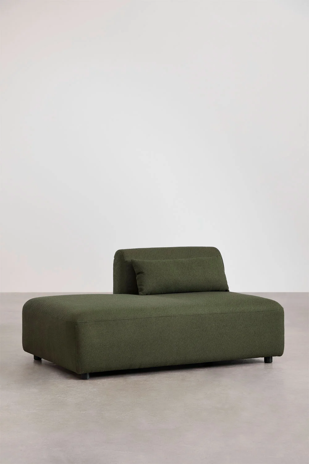 UV HOME 2-piece modular corner sofa with chaise longue left and Fogler pouf