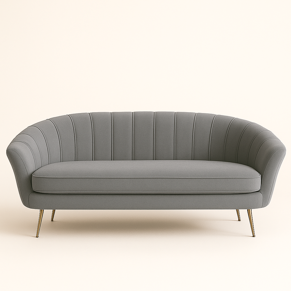 UV HOME Light Luxury Fabric Sofa – Modern 2-3 Seater for Bedroom or Small Apartment