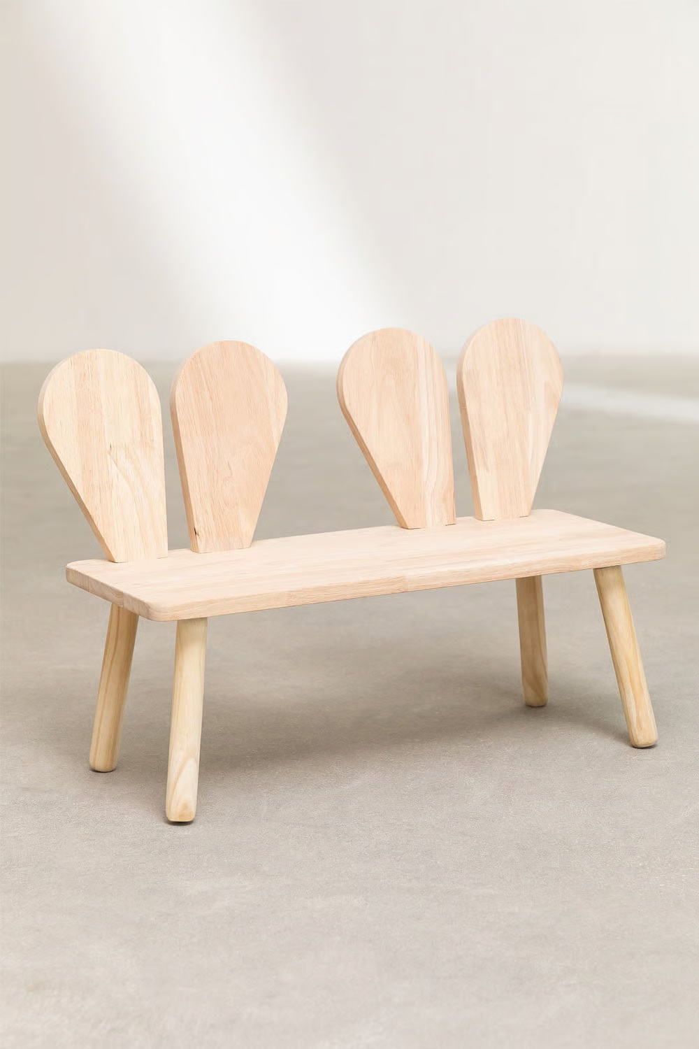 UV Home Buny Kids wooden bench in pine wood