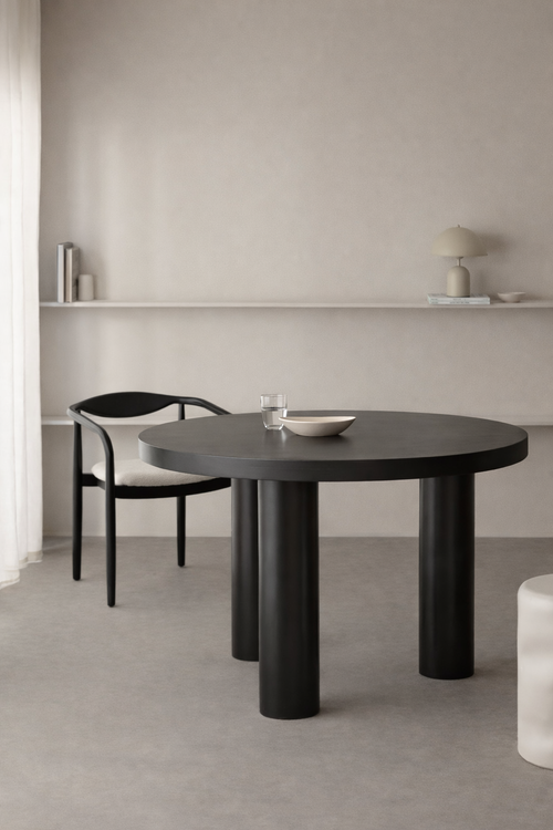 UV Home Amanza Round Dining Table – Mango Wood