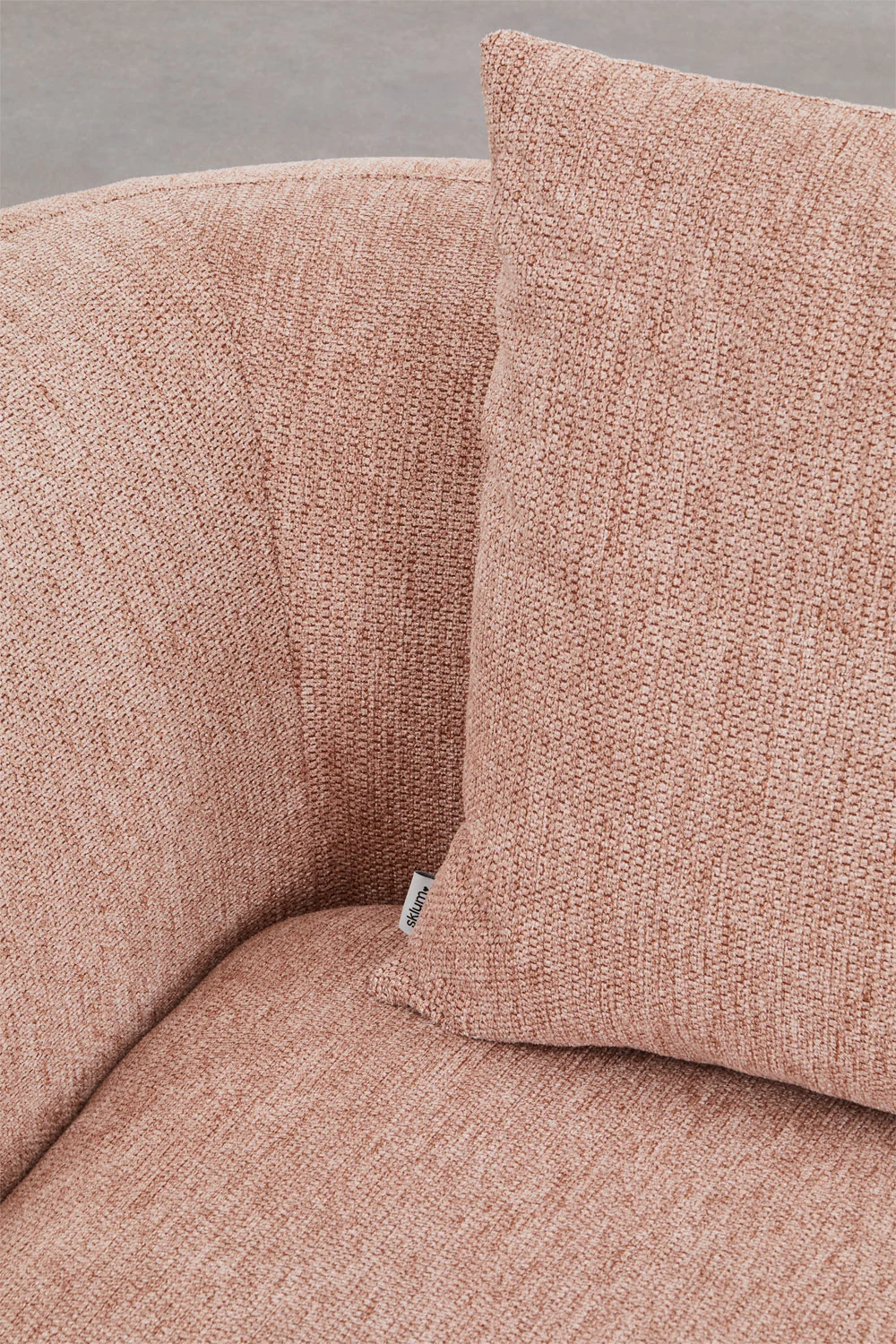 UV HOME Left chaise longue module for modular sofa in chenille Coco