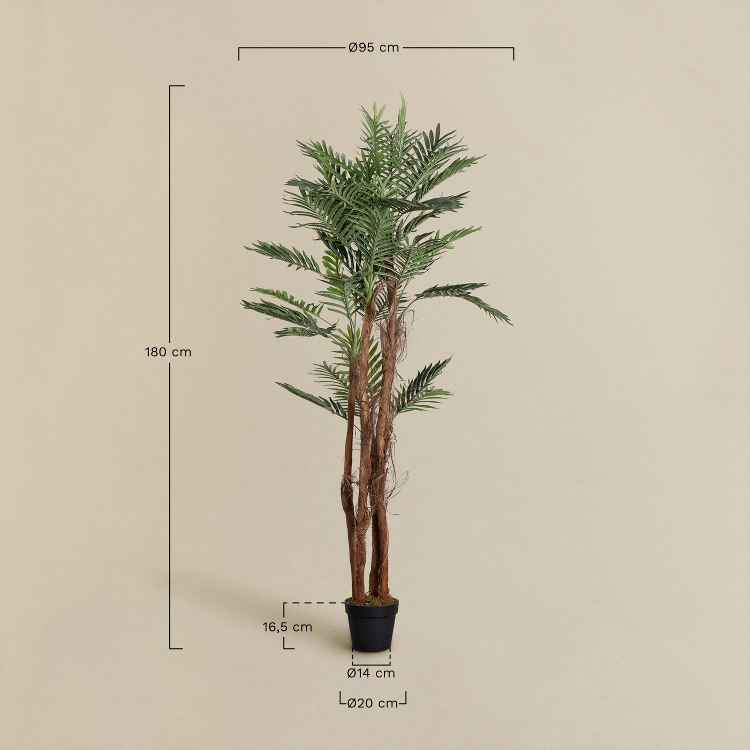 UV HOME Decorative Artificial Plant Palmera Design