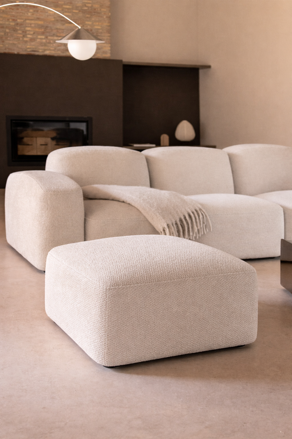 UV Home Bastian Upholstered Ottoman