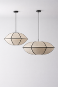 UV HOME Patraix Pendant Lamp Set – Linen Hanging Lights
