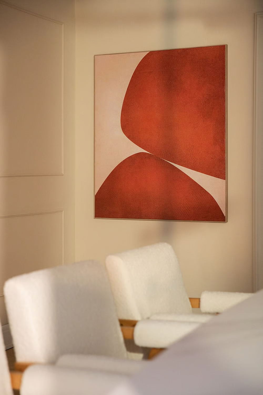 UV HOME Enara Textured Plaster Canvas Wall Art