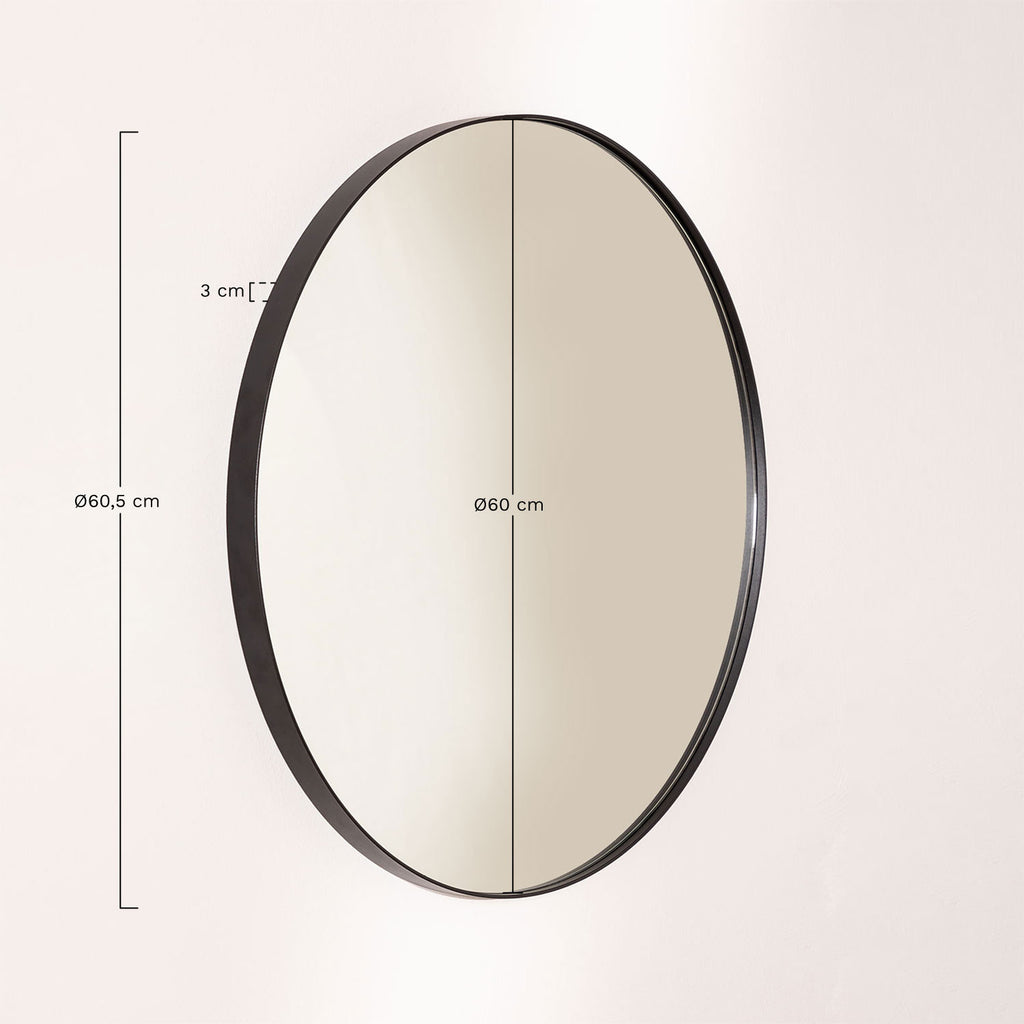 Gon Round Wall Mirror Ø60 cm (Metal)