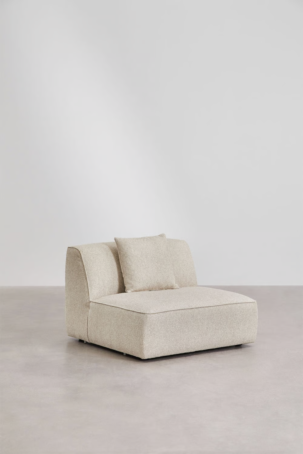 UV HOME Cardea 2-piece modular corner sofa with upholstered pouf