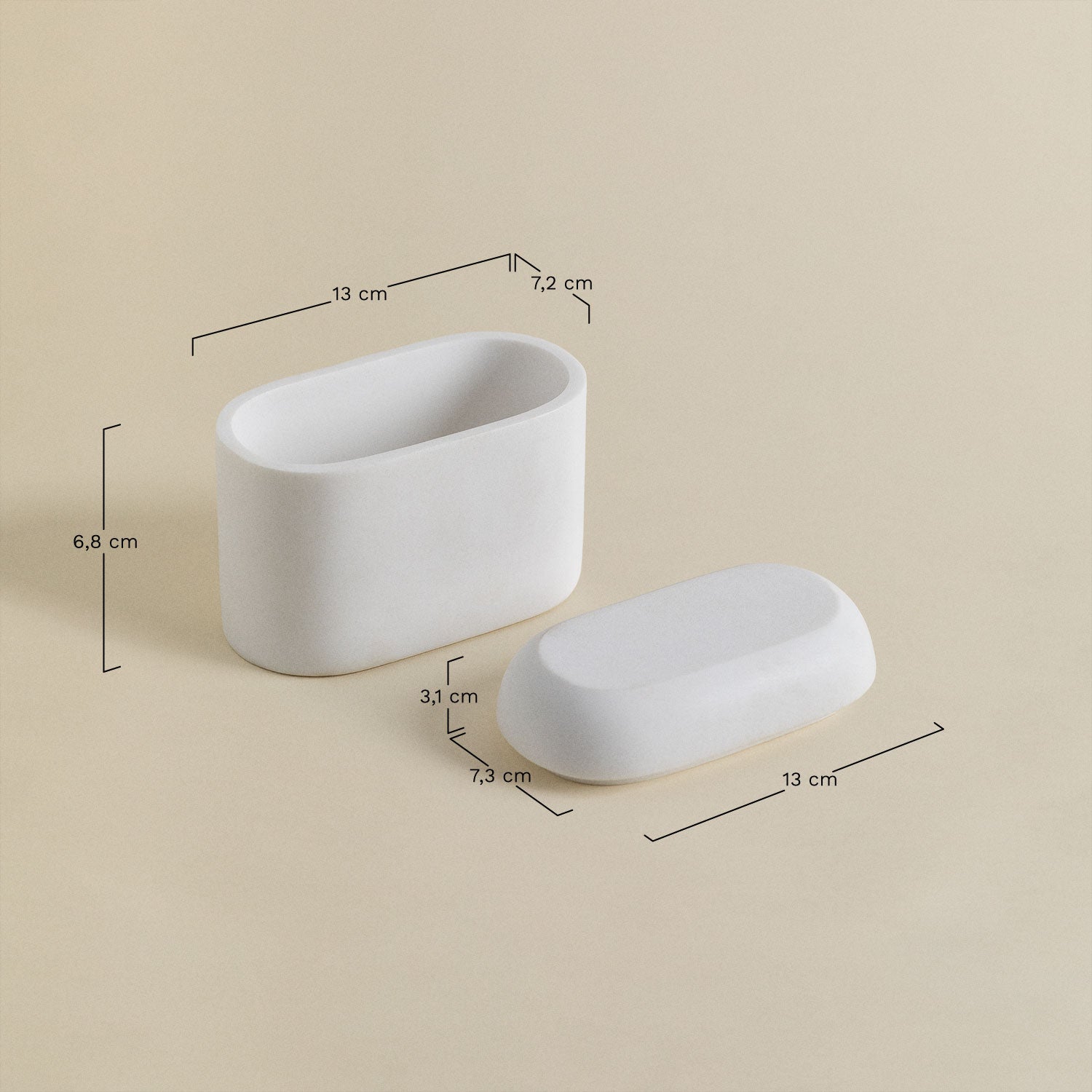 UV HOME Veranne Bathroom Jar with Lid