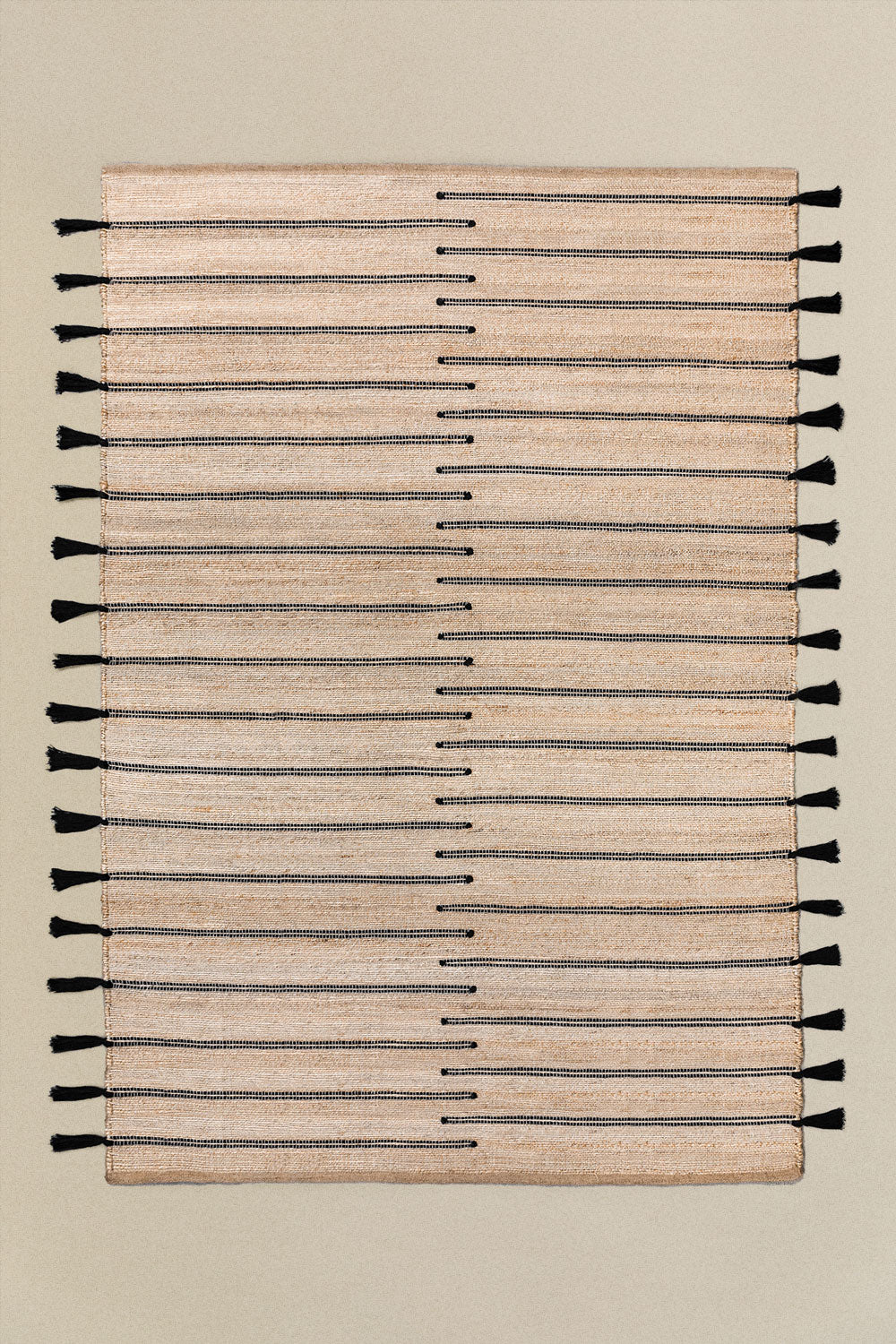 UV Home Rectangular rug made of jute and fabric Plamena