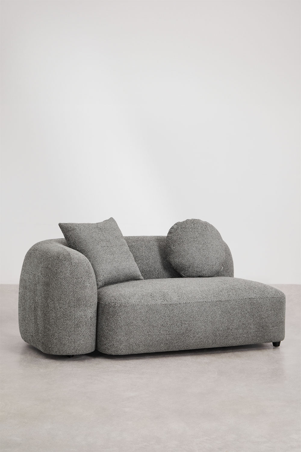 UV HOME 2-seater left corner module for modular sofa in Coco chenille