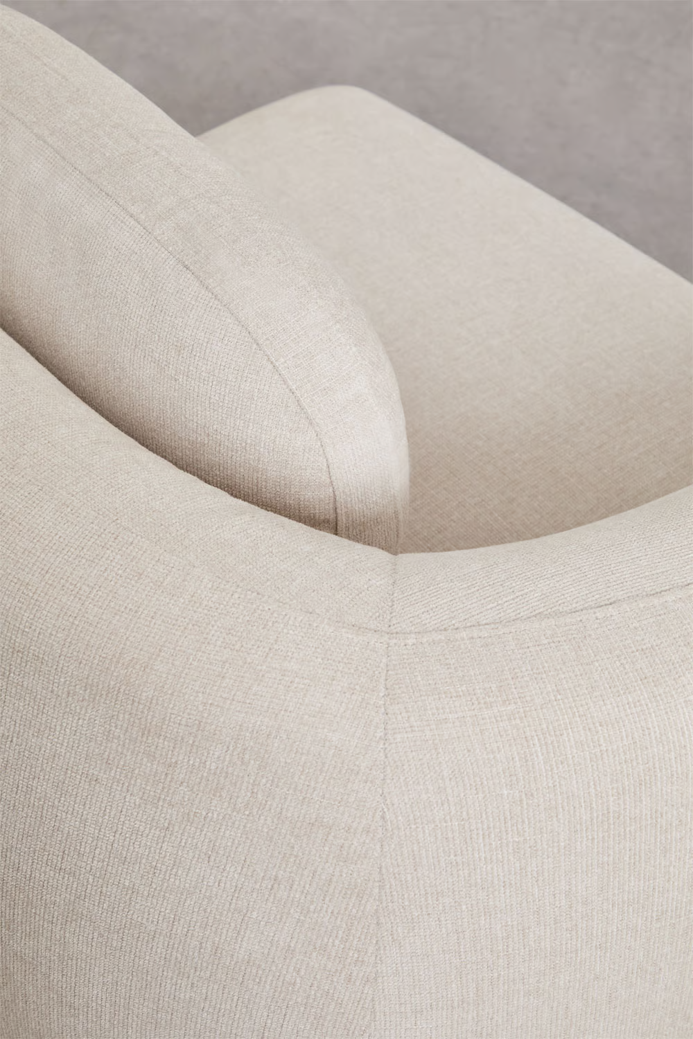 UV HOME 3-piece modular sofa in chenille Coquette