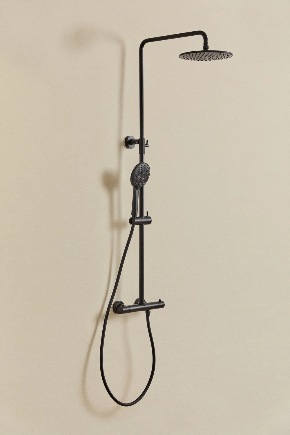 UV HOME Orveta thermostatic shower column in brass