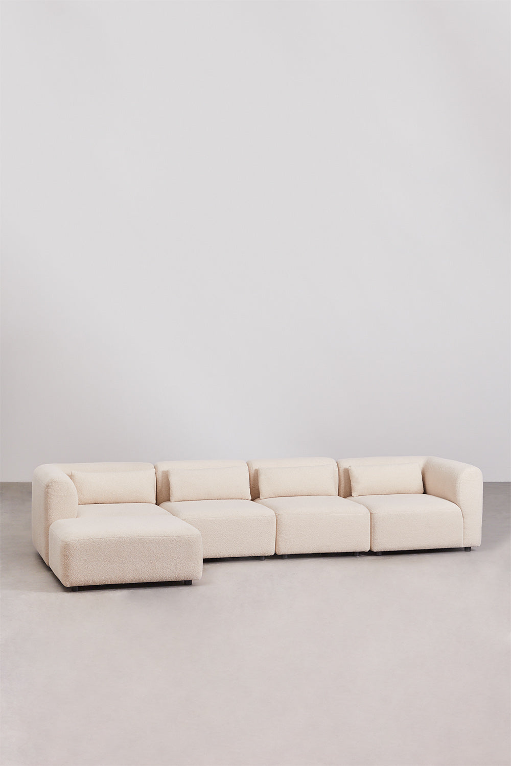 UV HOME 4-piece modular sofa with upholstered ottoman Fogle