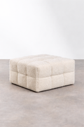 UV Home Harriet Square Ottoman – Sheepskin Upholstered