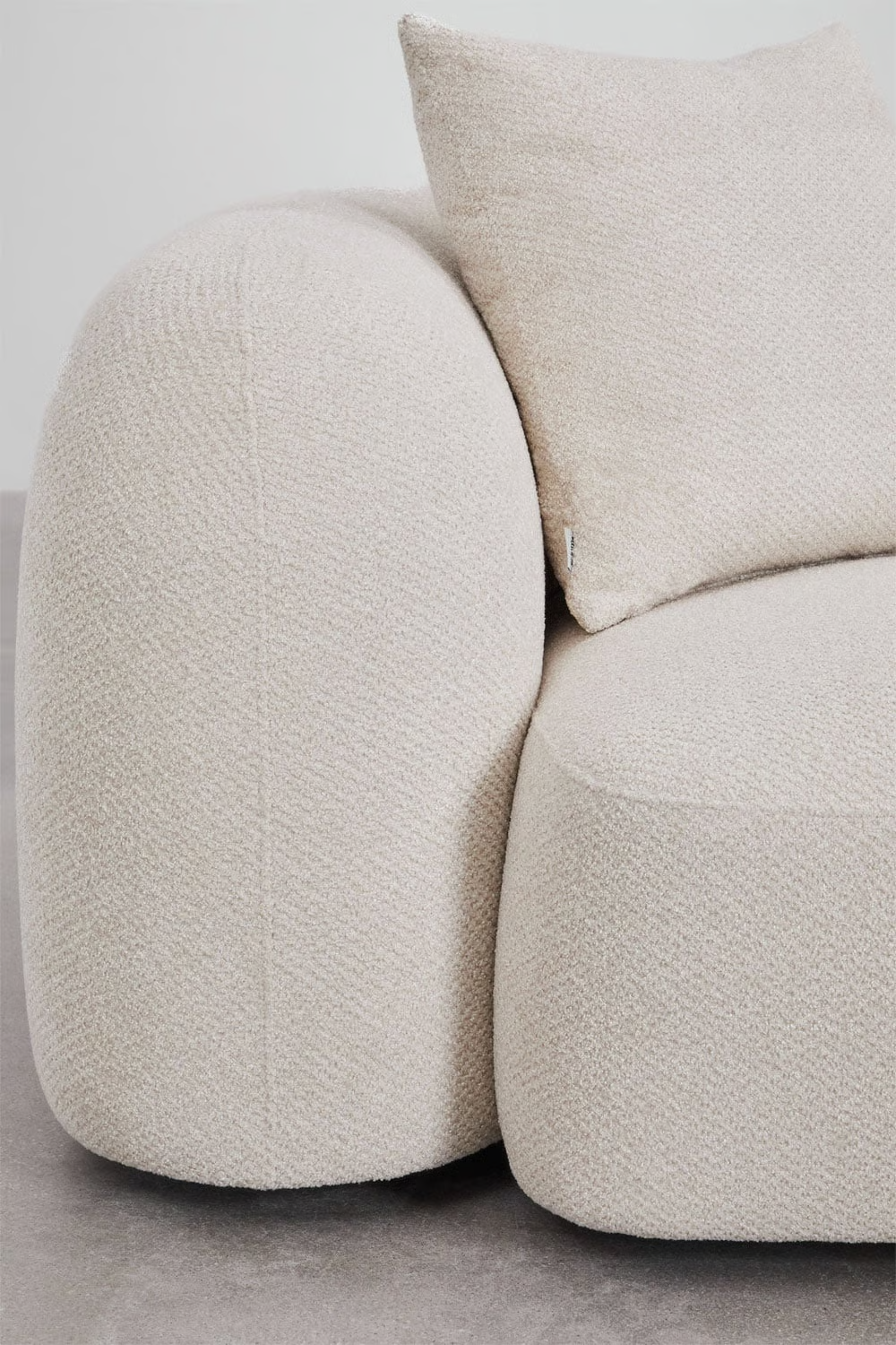 UV HOME Modular 3-piece sofa in chenille Coco