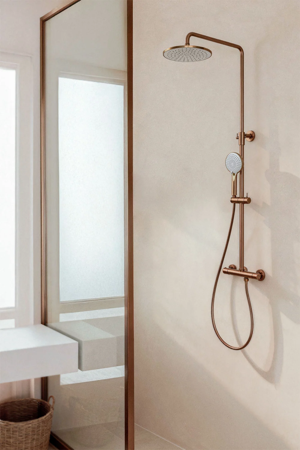 UV HOME Orveta Thermostatic Brass Shower Column