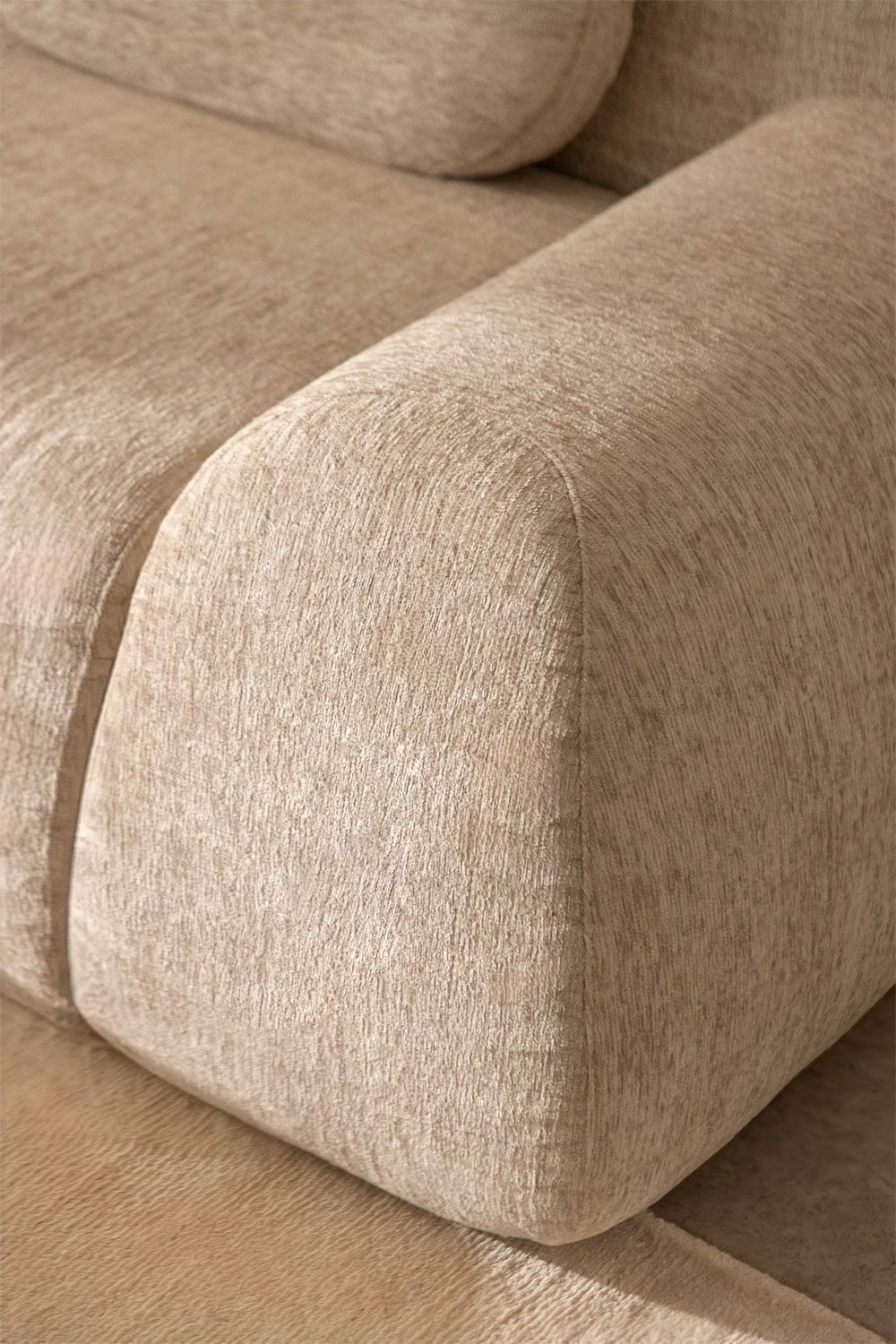 UV HOME 3-piece modular sofa in vacuum packed chenille Merida