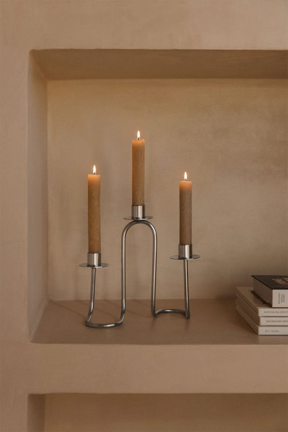 UV HOME Tyva 3-Arm Steel Candle Holder
