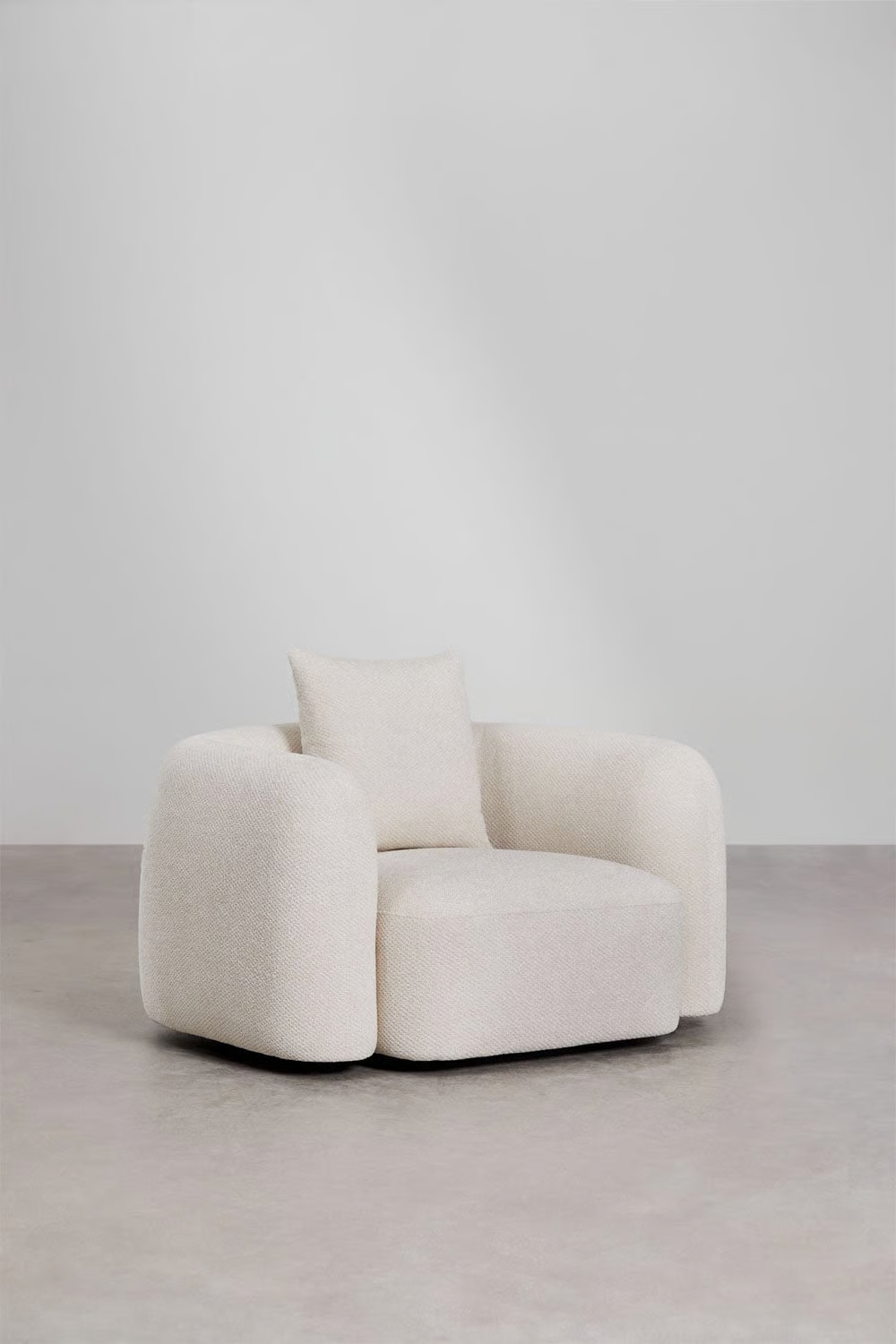 UV HOME Living Room Set with 3-Seater Modular Sofa, 2-Seater Sofa and Armchair in Coco Chenille