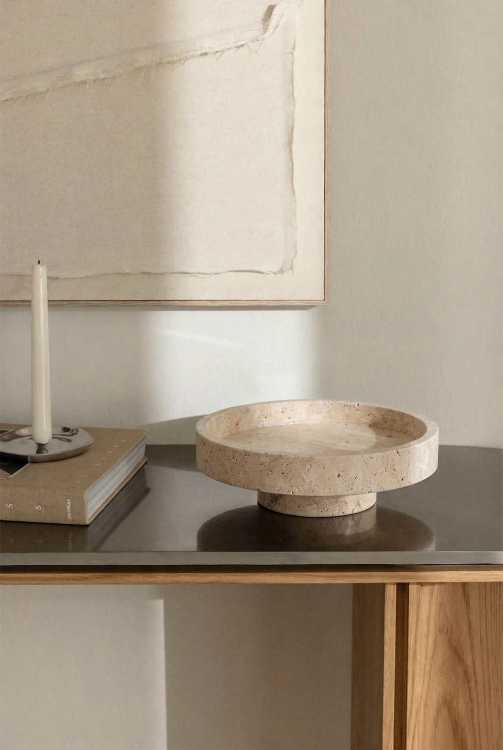 UV HOME Round Key Tray  in Kevara Natural Stone