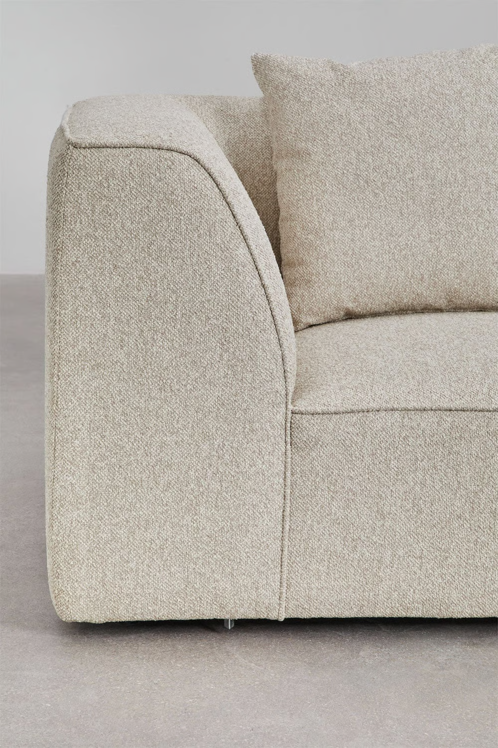 UV HOME Cardea upholstered 2-piece modular corner sofa with chaise longue left
