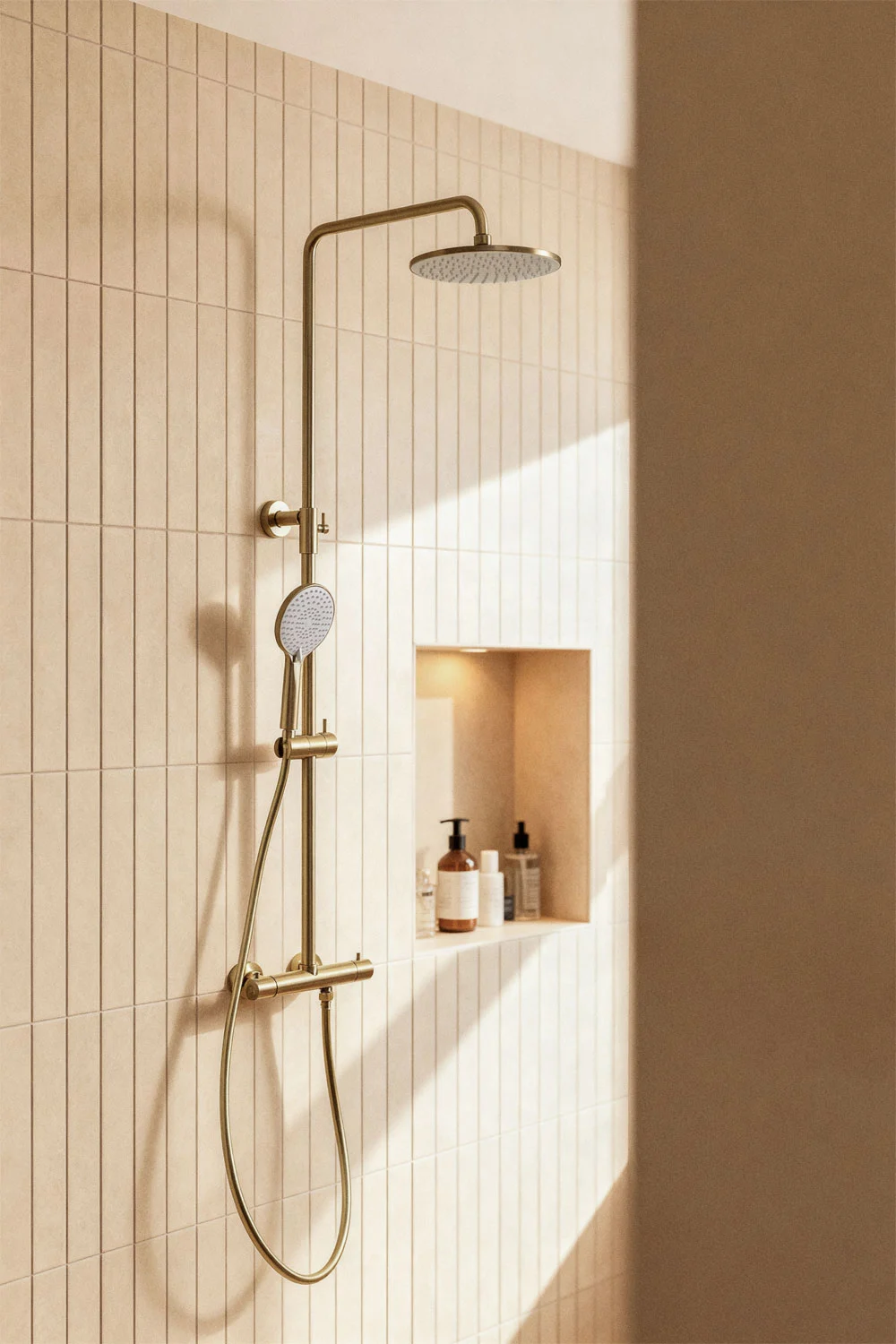 UV HOME Orveta Thermostatic Brass Shower Column