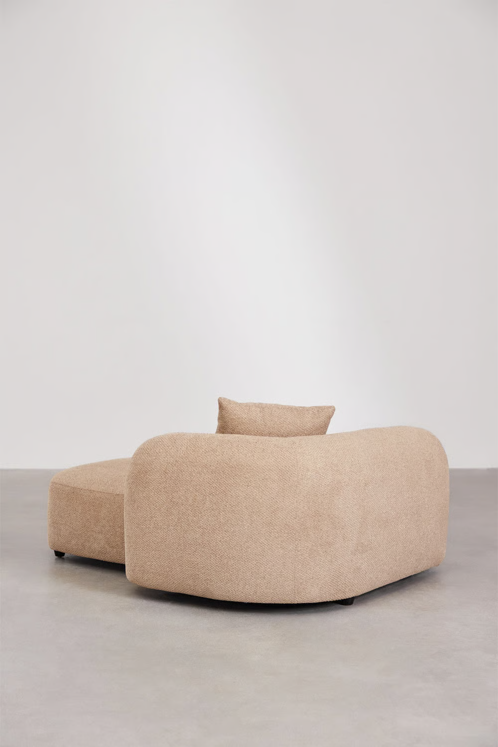 UV HOME Right chaise longue module for modular sofa in Coco chenille