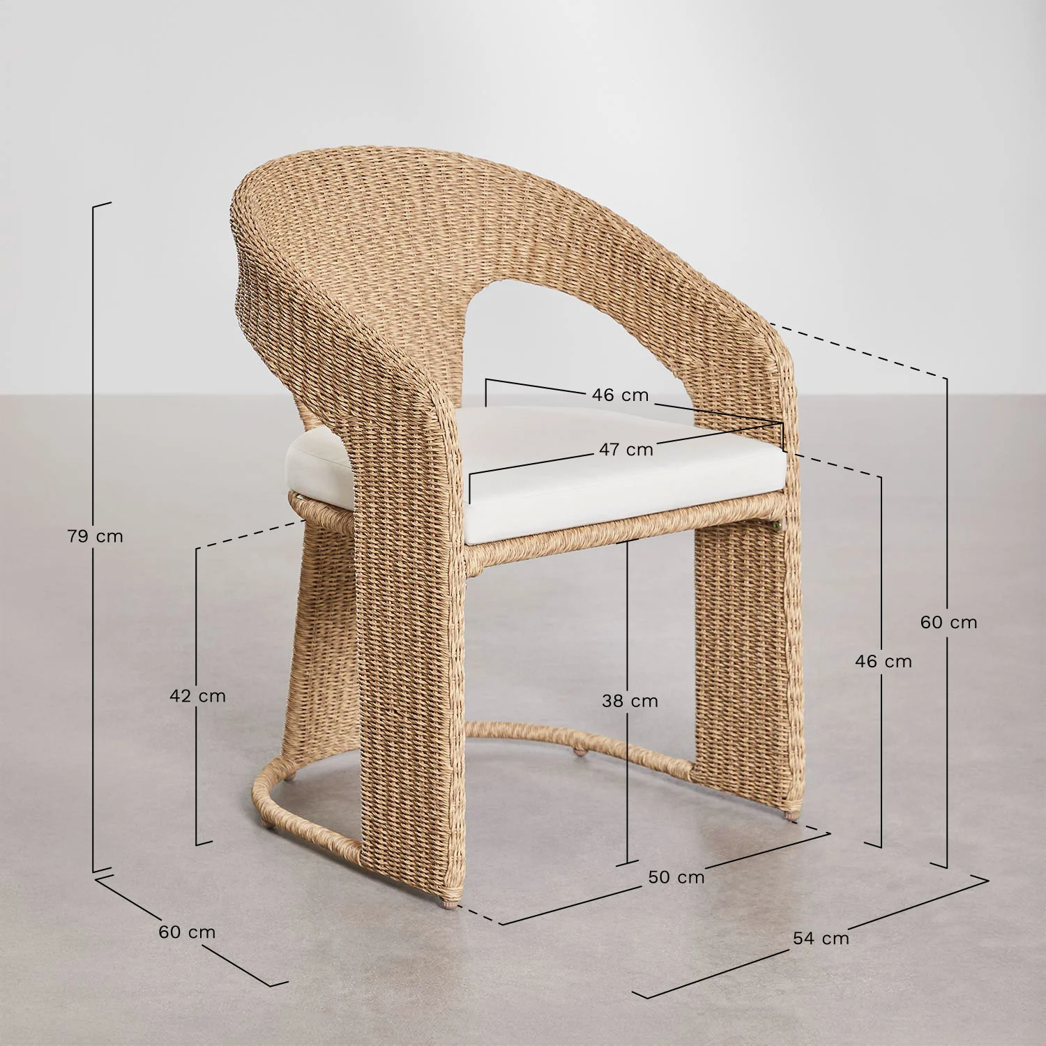 UV HOME Omarel Synthetic Rattan Garden Chair