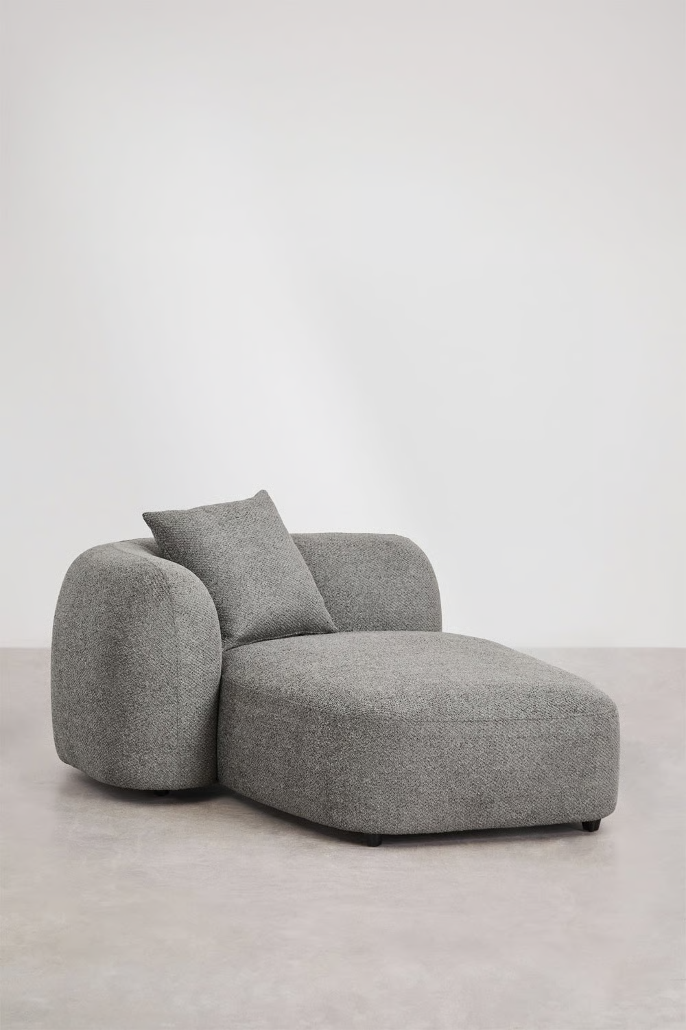 UV HOME Left chaise longue module for modular sofa in chenille Coco