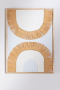 UV HOME Basabe MDF & Raffia Wall Art
