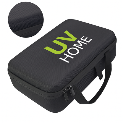 UV HOME Portable Hard Shell Storage Case with Mesh Pocket – Durable Travel Organizer