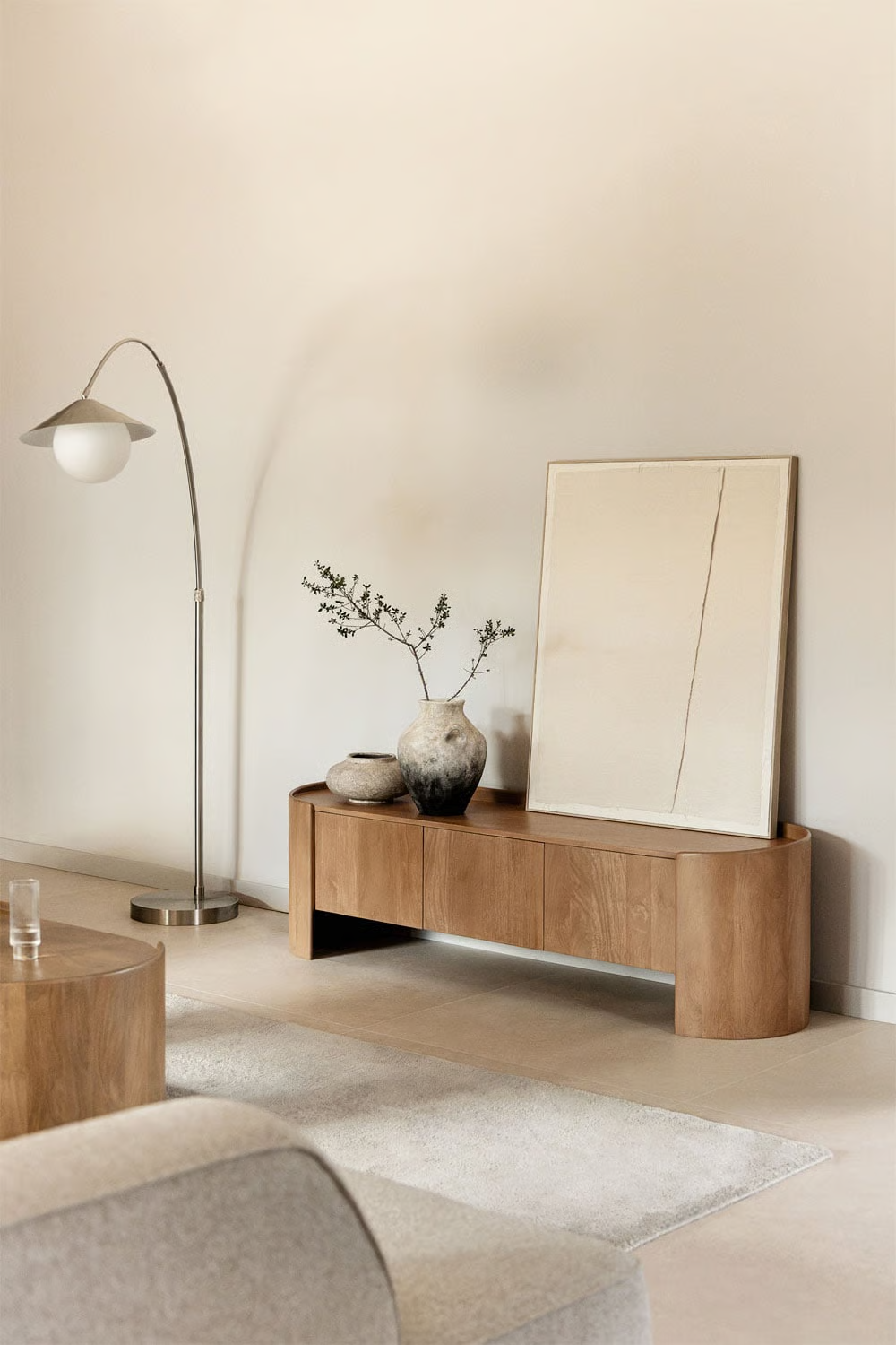 UV HOME TV cabinet 175x50 cm made of mango wood Sidney