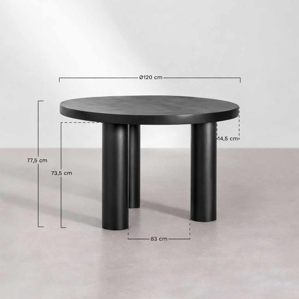 UV Home Amanza Round Dining Table – Mango Wood