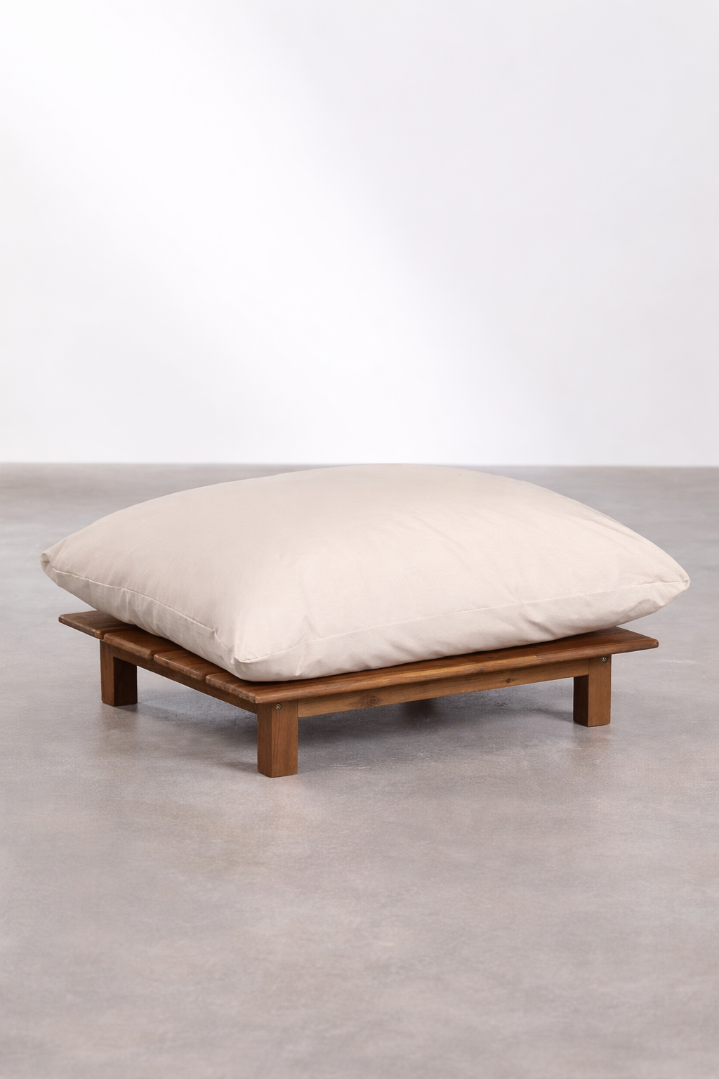 UV Home Brina Ottoman – Solid Acacia Wood