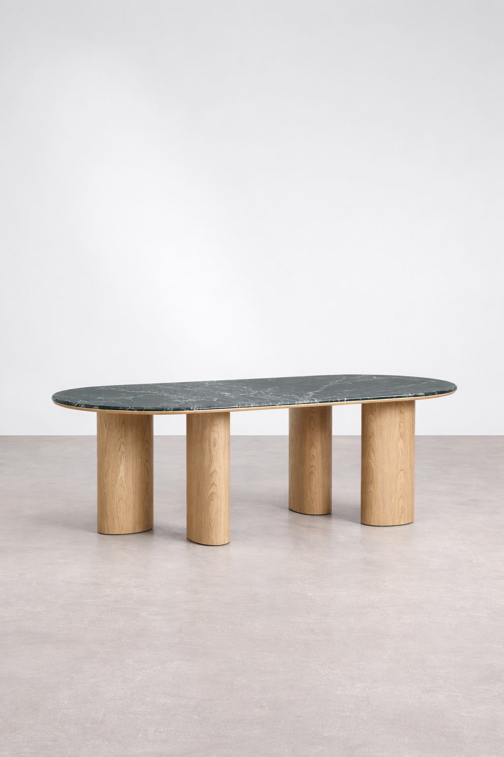 UV Home Dayana Oval Dining Table  – MDF & Marble
